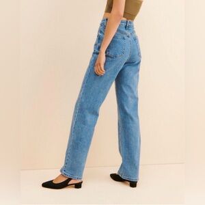 WNTRMSE High Waisted Jacques Straight Leg Jeans
